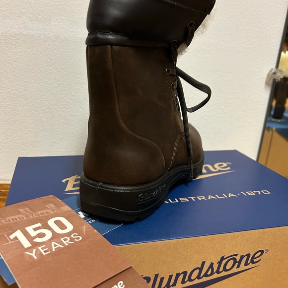 New Blundstone Thermal Fur Lace Up Leather Waterproof boots AU 4 - US women’s 7 - Picture 10 of 12